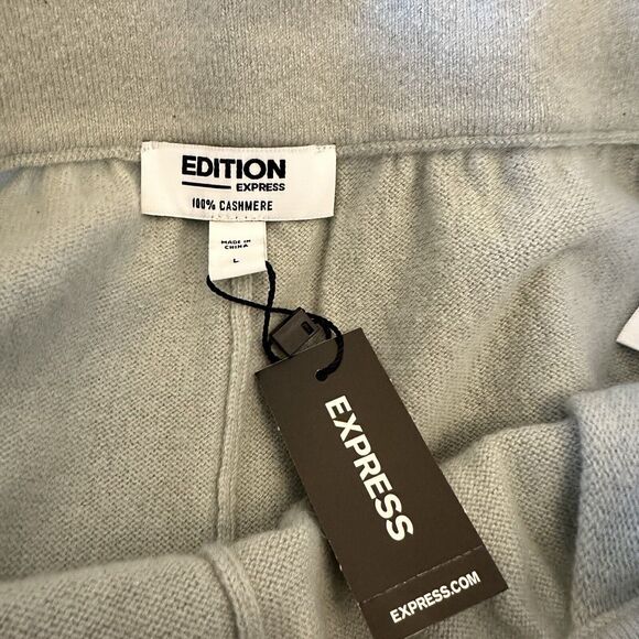 Express Cashmere Edition Women’s Large Pants Lounge Drawstring Jogger Mint Green - Picture 8 of 11